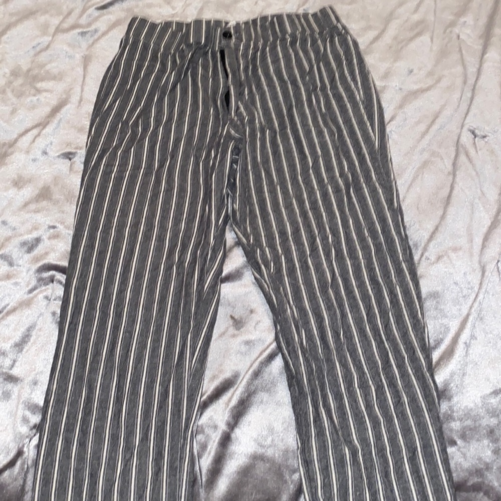 Striped formal trousers